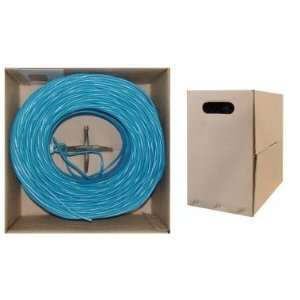  Bulk Cable, 2 x CAT5E + 2 x RG6 Quad Shield, Blue Outer 