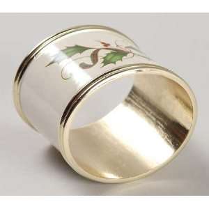  Lenox China Holiday Nouveau Gold Metal Napkin Ring, Fine 