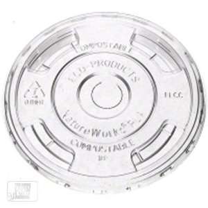   EP FLCC 32 32 Oz. PLA Flat Lids w/Hole