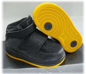 Nike Jordan AJF 20 Black Yellow Shoes Infant Toddlers 5  