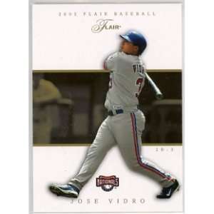  Jose Vidro Washington Nationals 2005 Flair #11 Baseball 