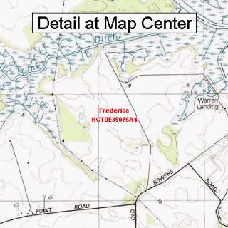  USGS Topographic Quadrangle Map   Frederica, Delaware 