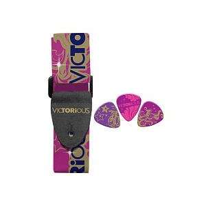  Nickelodeon Victorious Guitar Strap and 3 different guitar 