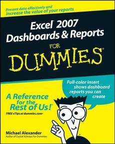 Excel 2007 Dashboards & Reports for Dummies NEW 9780470228142  