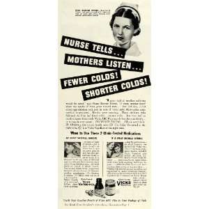  1942 Ad Vicks Va Tro Nol VapoRub Medicine Bonner Moore 