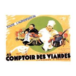  Comptoir des Viandes 24X36 Giclee Paper