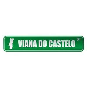   VIANA DO CASTELO ST  STREET SIGN CITY PORTUGAL