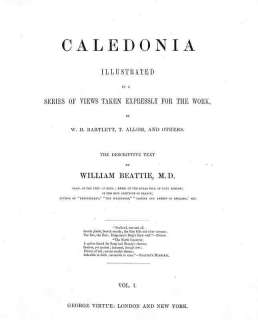 PROVENANCE  CALEDONIA ILLUSTRATED IN A SERIES OF VIEWS TAKEN 