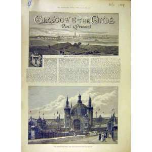  1888 Glasgow Clyde Exhibition Sculpture Scotland Print 