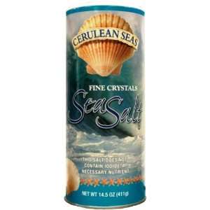 Cerulean Seas Fine Sea Salt   14.5 oz  Grocery & Gourmet 