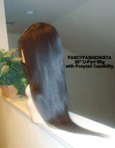 GoRgEoUs Virgin Malaysian Remy U Part Wig 26 Removable Sew in Half 