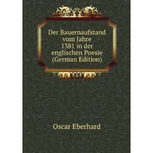   Poesie (German Edition) (9785874175429) Oscar Eberhard Books