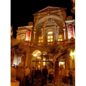 Opera Theatre at Night, Avignon, Provence, France Premium Photographic 