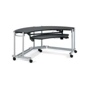  Anthro FCCSM/BK3 Fit Console Cart SILV/BLACK 3 in Office 