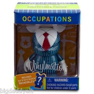 DISNEY 3 VINYLMATION OCCUPATIONS BUSINESS MAN with JR  