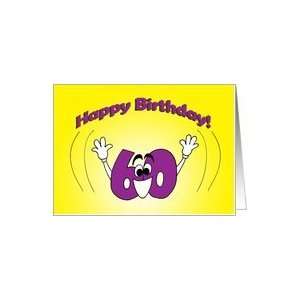  60th Birthday   Not a Scary Number Card Toys & Games