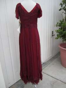 Stunning Vintage Titanic era Reproduction 1910 1915 Burgundy/ maroon 