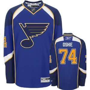  TJ Oshie Jersey Reebok Blue #74 St. Louis Blues Premier 