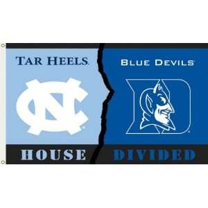 UNC v Duke Rivalry House Divided Flag