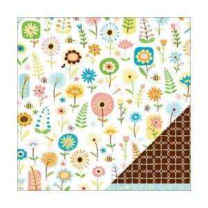  American Crafts Gardenia Double Sided Paper 12X12 Floral 