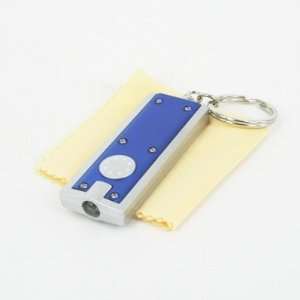  Bright White LED Mini Keychain with Microfiber Cleaning 