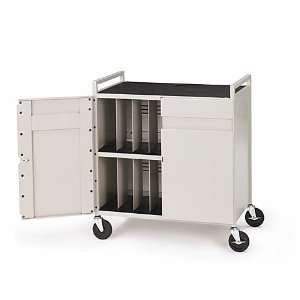  Antimicrobial Fully Assembled 15 Unit Laptop Computer Cart 