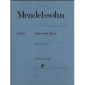  G. Henle Verlag Songs Without Words By Mendelssohn 