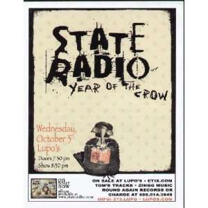  State Radio Concert Flyer Providence Lupos