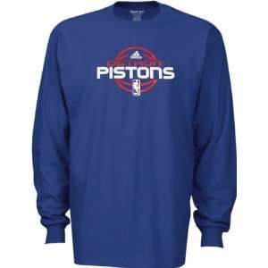  Detroit Pistons Team Issue Long Sleeve T Shirt Sports 