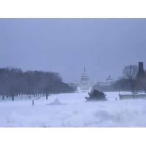  Winter View of the Capitol of the United States 