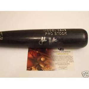  John Hester Autographed Bat   Rookie GAI   Autographed MLB 