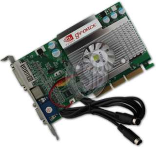 New nVIDIA GeForce FX 5500 256 MB AGP 3D Video Graphics Card Windows 