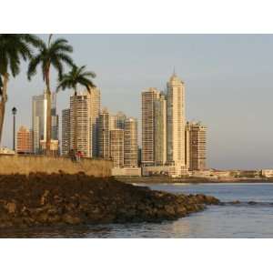 Skyline of Highrise Apartments in Punta Paitilla, Panama City, Panama 