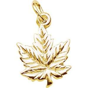    Rembrandt Charms Maple Leaf Charm, 10K Yellow Gold Jewelry