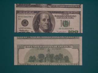 100 1996 FRN Alignment Error Replica U.S. Currency Paper Money Copy 