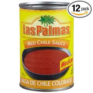 Las Palmas Medium Red Chile Sauce, 10 Ounce Cans (Pack of 12)  