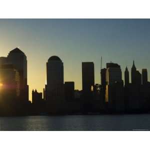  Lower Manhattan Skyline at Sunrise Across the Hudson River 