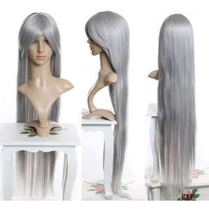   Heat Resistant Wig   Sephiroth, Yazoo   Silver Grey
