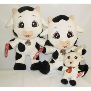  Exclusive Hearry Bams Cow Plush Set of 3 Pieces By DTM 