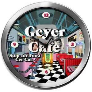  GEYER 14 Inch Cafe Metal Clock Quartz Movement Kitchen 