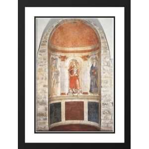 Ghirlandaio, Domenico 19x24 Framed and Double Matted Apse fresco 