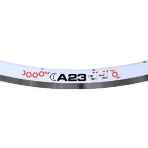  Velocity A23 Rim   700c, 32H, White MSW