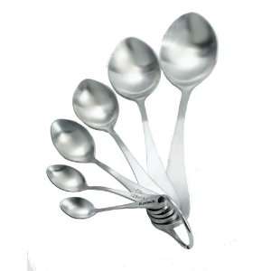 BlissHome Nigella Lawsons Living Kitchen Measuring Spoons, Brushed 