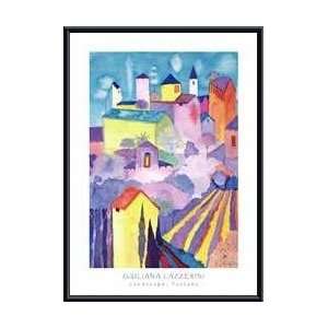   Landscape, Tuscany   Artist Giuliana Lazzerini  Poster Size 27 X 19