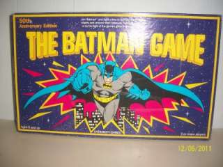 BATMAN GAME, 50TH ANNIVERSARY EDITION, DC COMICS, UNIVERSITY GAMES 