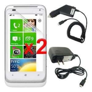   Travel Rapid Car and Home Wall Charger for HTC Radar 4G Windows Phone