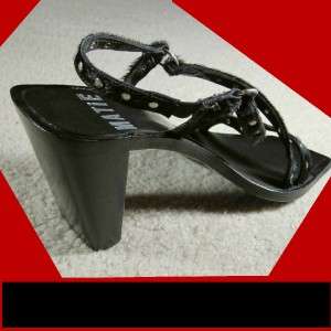GOTHIC Studded VIC MATIE Italian HEELS Sandals $168 *7  