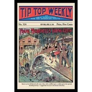 Tip Top Weekly Frank Merriwells Young Crew   12x18 Framed Print in 