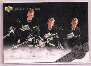 1992 93 UPPER DECK NICKLAS LIDSTROM ALL ROOKIE TEAM  