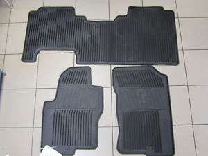 2005 2007 NISSAN FRONTIER ALLWEATHER RUBBER MATS KING / CREW CAB 